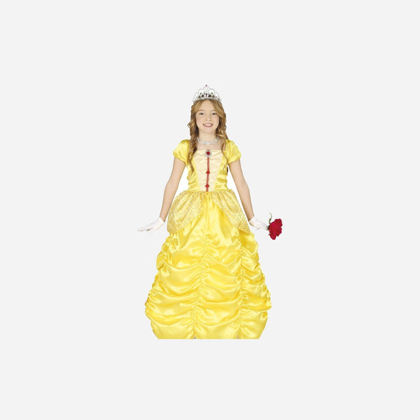 Déguisement baroque princesse jaune fille