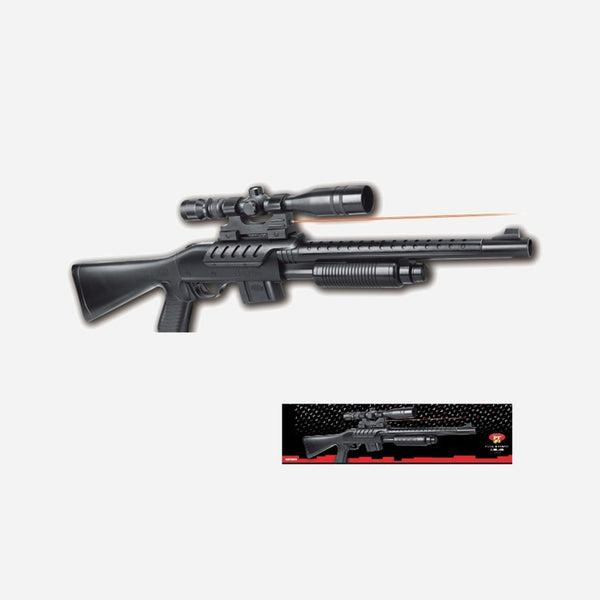 Fusil à pompe à billes avec laser 72 cm et 20 billes