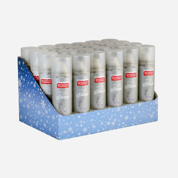 Bombe à paillettes argent 100 ml