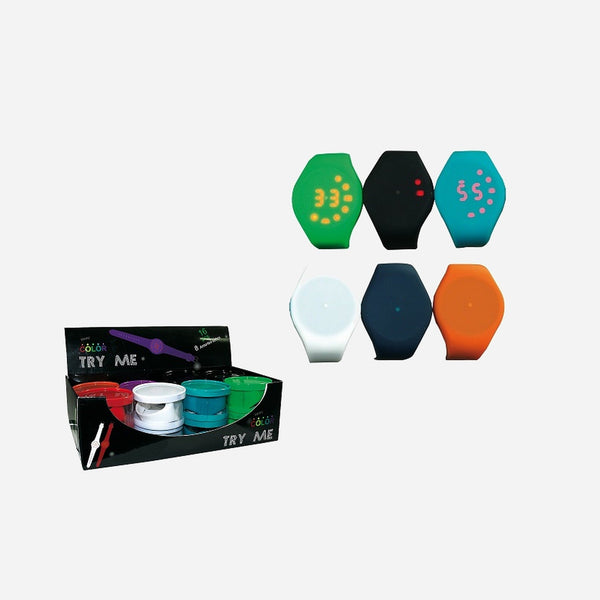 Montre silicone tactile Led's Fashion assorti écran rond