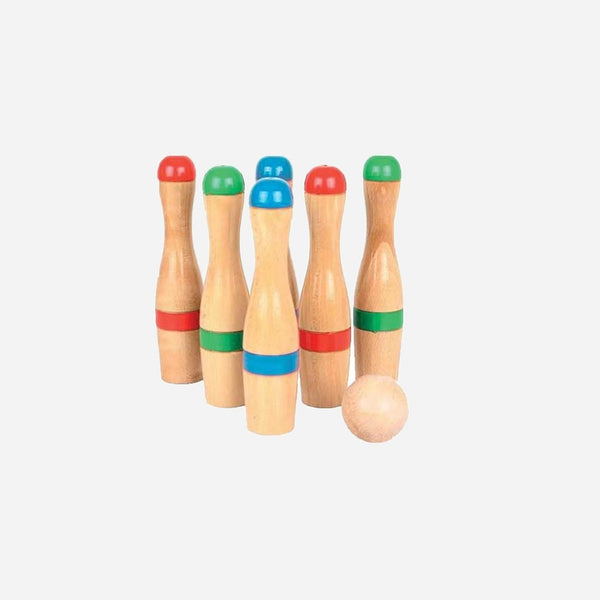 Jeu de quilles en bois fsc 7 pièces