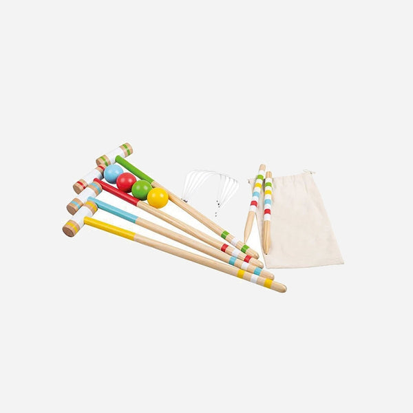 Jeu de croquet en bois fsc 20 pièces