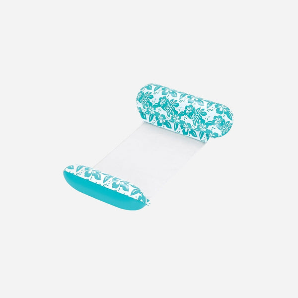 Hamac semi immergé motif fleurs tropicales 1.40x0,87 m