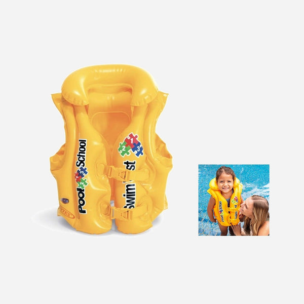 Gilet de natation gonflable "Pool School" jaune 50 × 47 cm