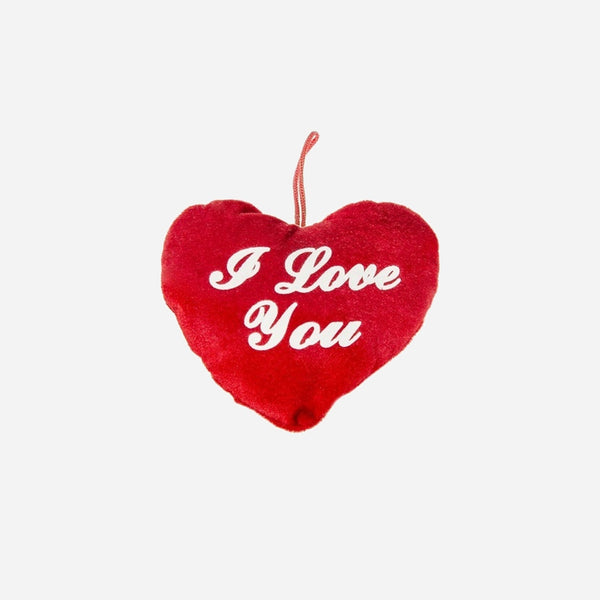 Coeur en peluche Saint Valentin "I love you" 13 cm