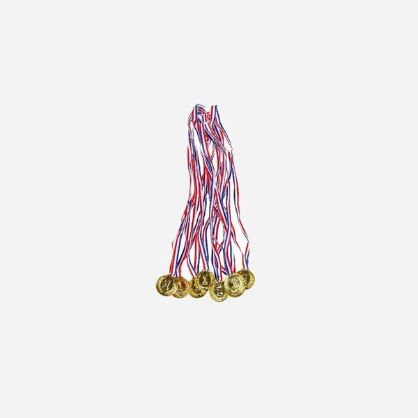 Lot de 8 médailles or 3.5 cm