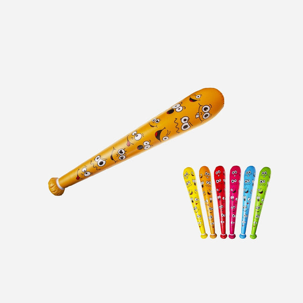 Batte de baseball gonflable visage assorti 85 cm