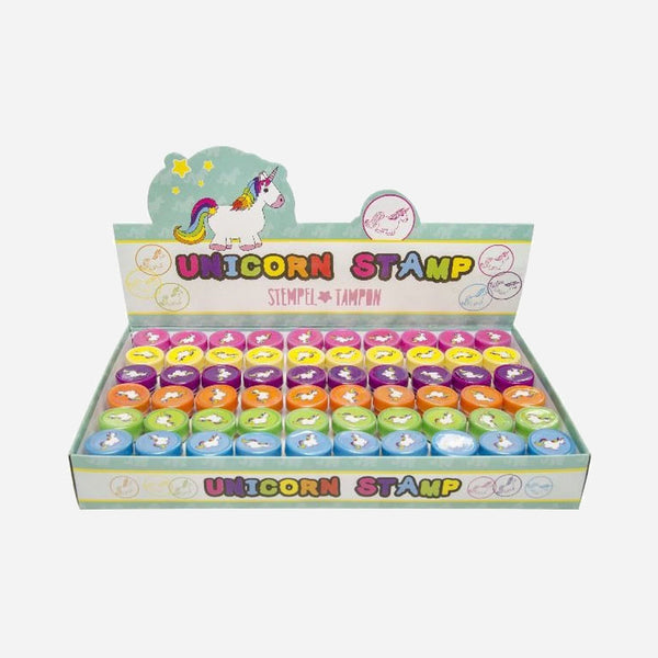 Lot de 60 tampons à imprimer licorne assorti