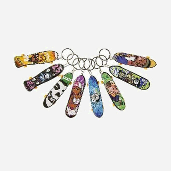 Porte-clés kc skateboard assorti