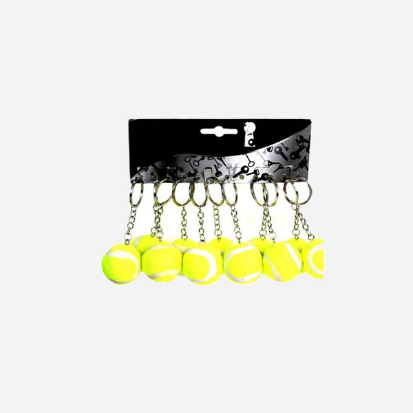Porte-clefs balle de tennis assorti