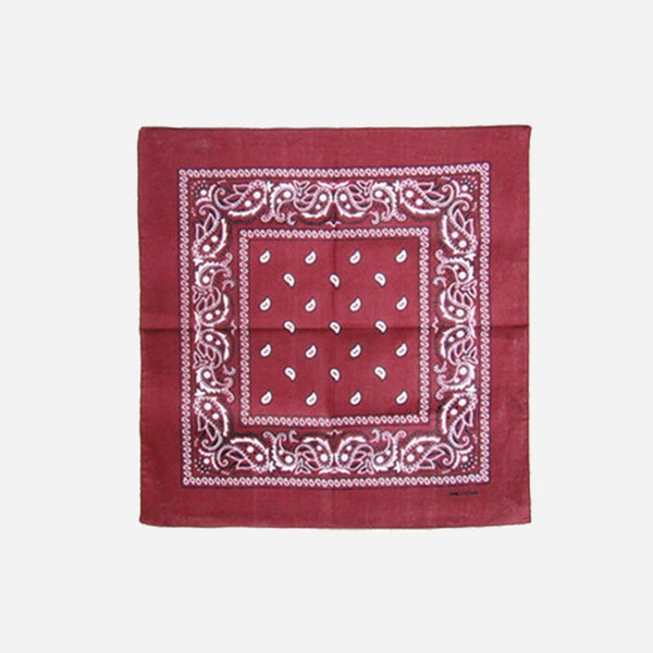 Bandana style cachemire bordeaux