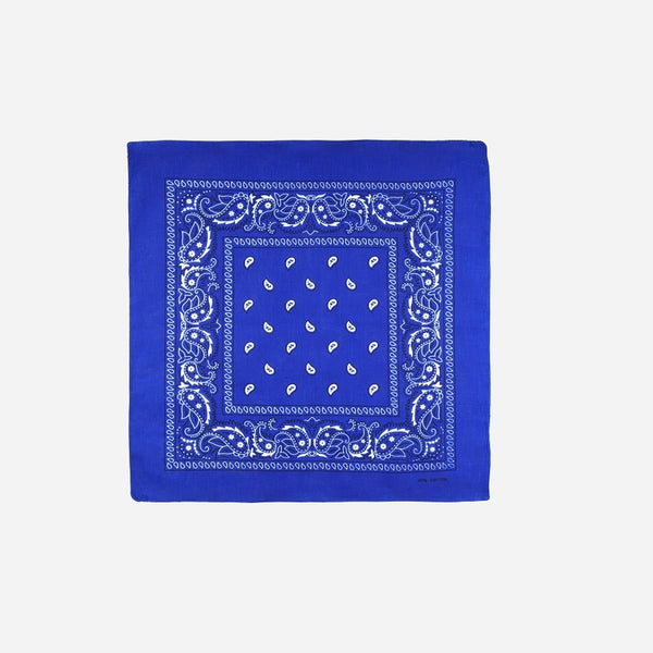 Bandana style cachemire bleu