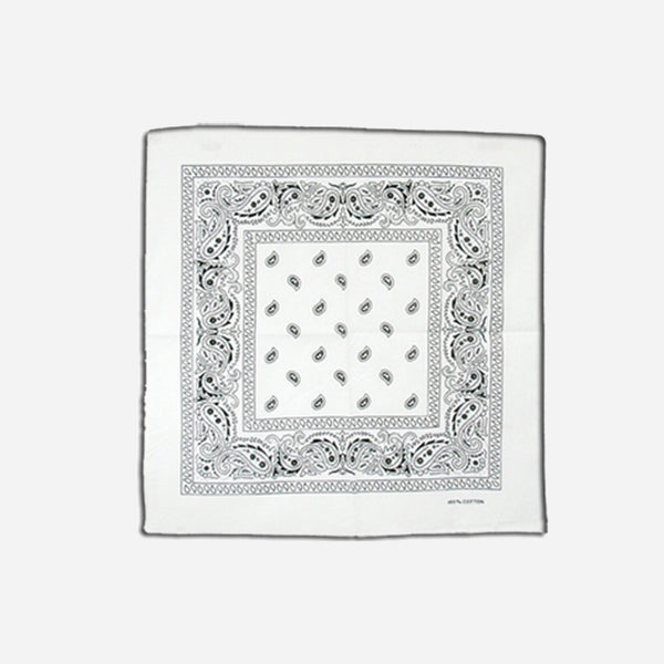 Bandana style cachemire blanc