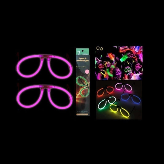 Lot de 2 lunettes fluo