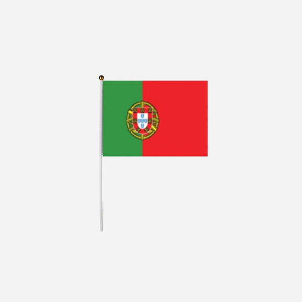 Lot de 12 drapeaux motif portugal 14 × 21 cm