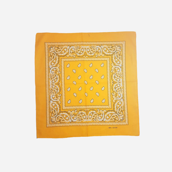 Bandana style cachemire orange clair