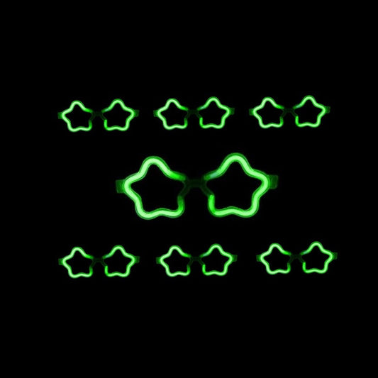 Lunettes lumineuses 6 LED's motif "étoile"