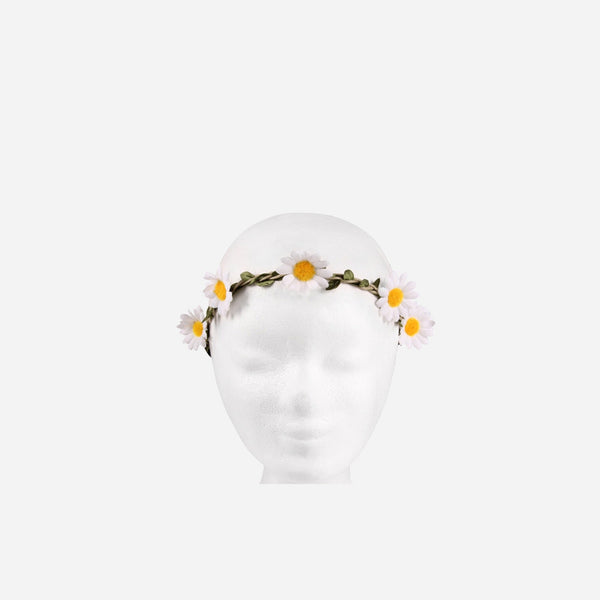 Couronne de fleurs élastique