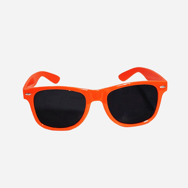 Lunettes gag style Wayfarer orange verres teintés