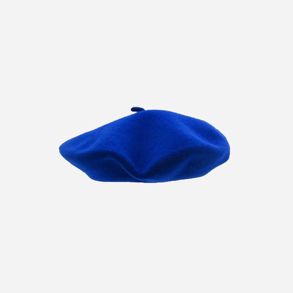 Béret feutrine bleu adulte