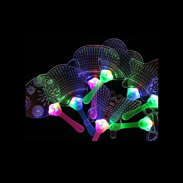 Éventail lumineux LED assorti 26 cm