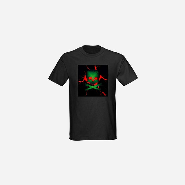 T-Shirt lumineux complet crane taille XL