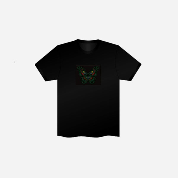 T-Shirt lumineux complet papillon taille XL