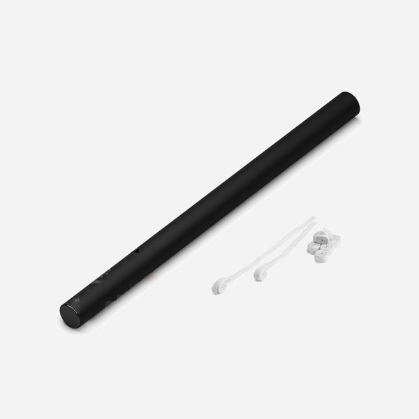 Canon à serpentins papier biodégradable blanc PRO 80 cm
