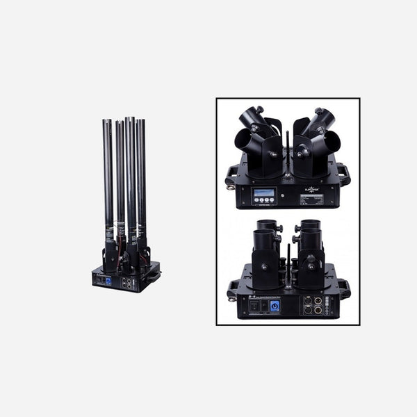Lanceur compatible DMX 4 canons à confettis électriques 220V