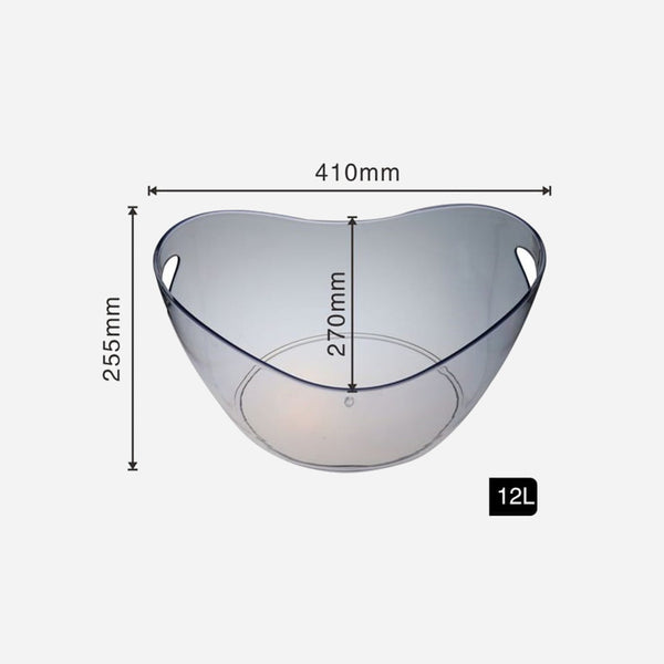 Seau à champagne transparent 12L