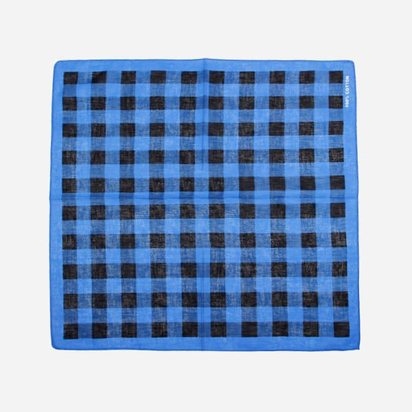 Bandana à carreaux noir & bleu