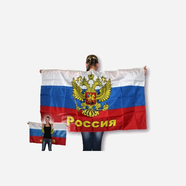 Cape poncho drapeau russie 90 × 150 cm
