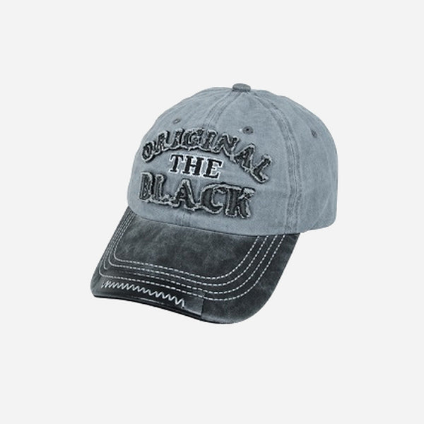 Casquette coton vintage The Original Black gris fantaisie