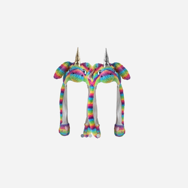Bonnet "oreilles qui bougent" Licorne assorti II