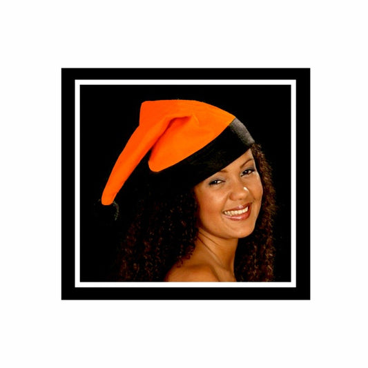 Bonnet de noël avec bordure noire