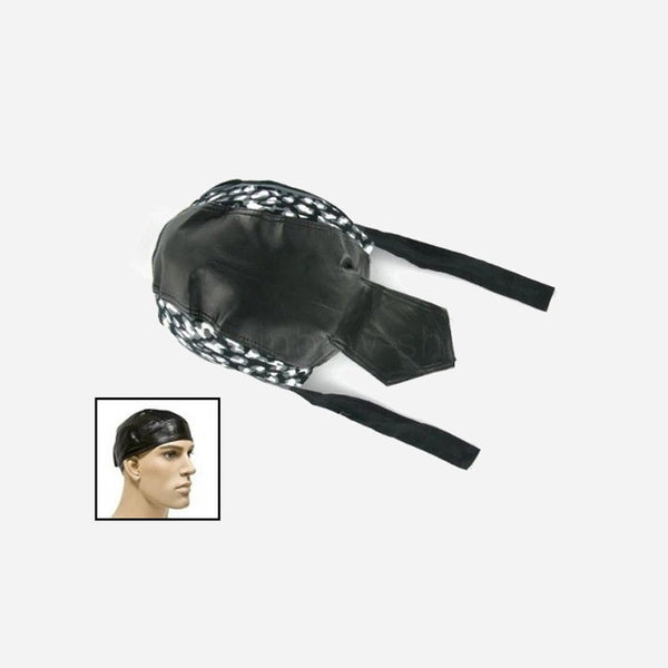 Zandana imitation cuir noir motif "Tacheté" noir blanc gris