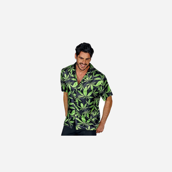 Chemise Tahiti Hawaï plantes vertes Taille XXL