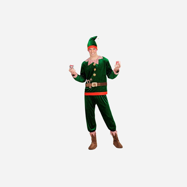Déguisement de lutin homme 4 pièces vert Taille XL
