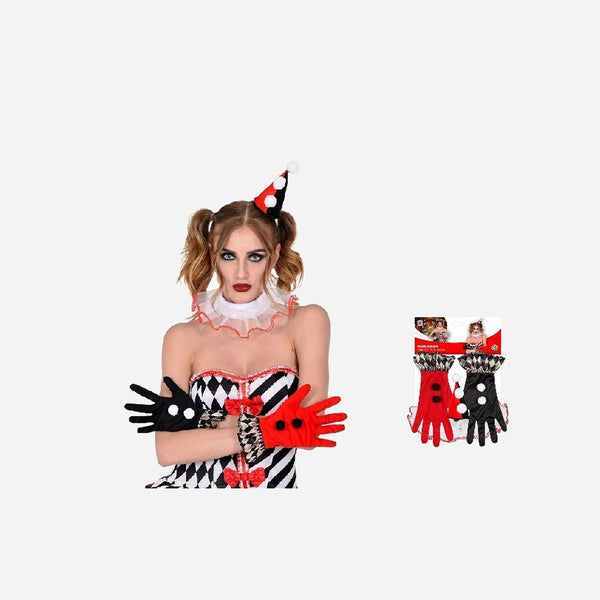 Set accessoires Clown Arlequin d'horreur I 4 pièces