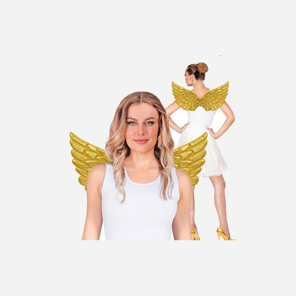 Ailes d'ange tissu synthétique or 57 × 26 cm