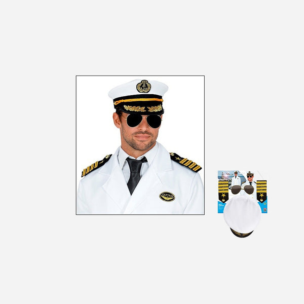 Set accessoires capitaine de vaisseau adulte 4 pièces