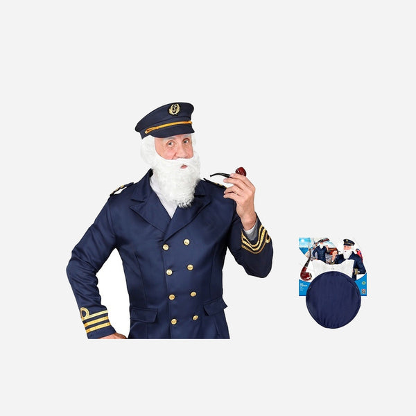 Set accessoires "vieux loup de mer" adulte 3 pièces
