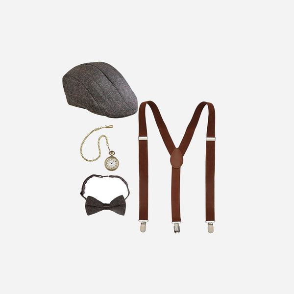 Set accessoires "Années Folles" casquette adulte 4 pièces