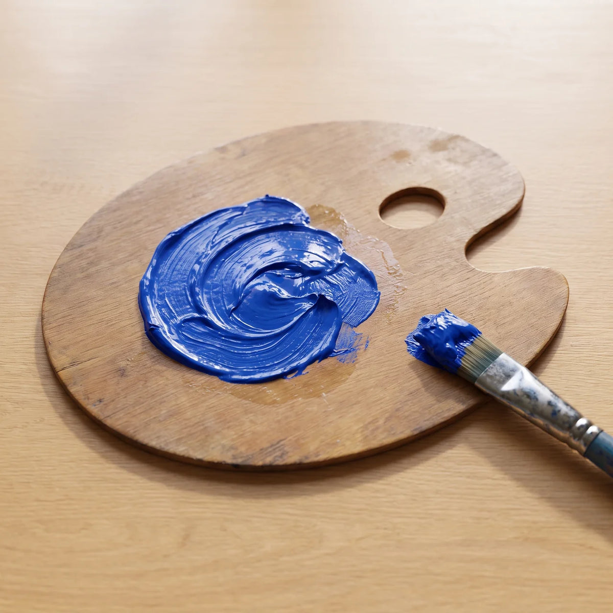 Palette de peintre — Bleu