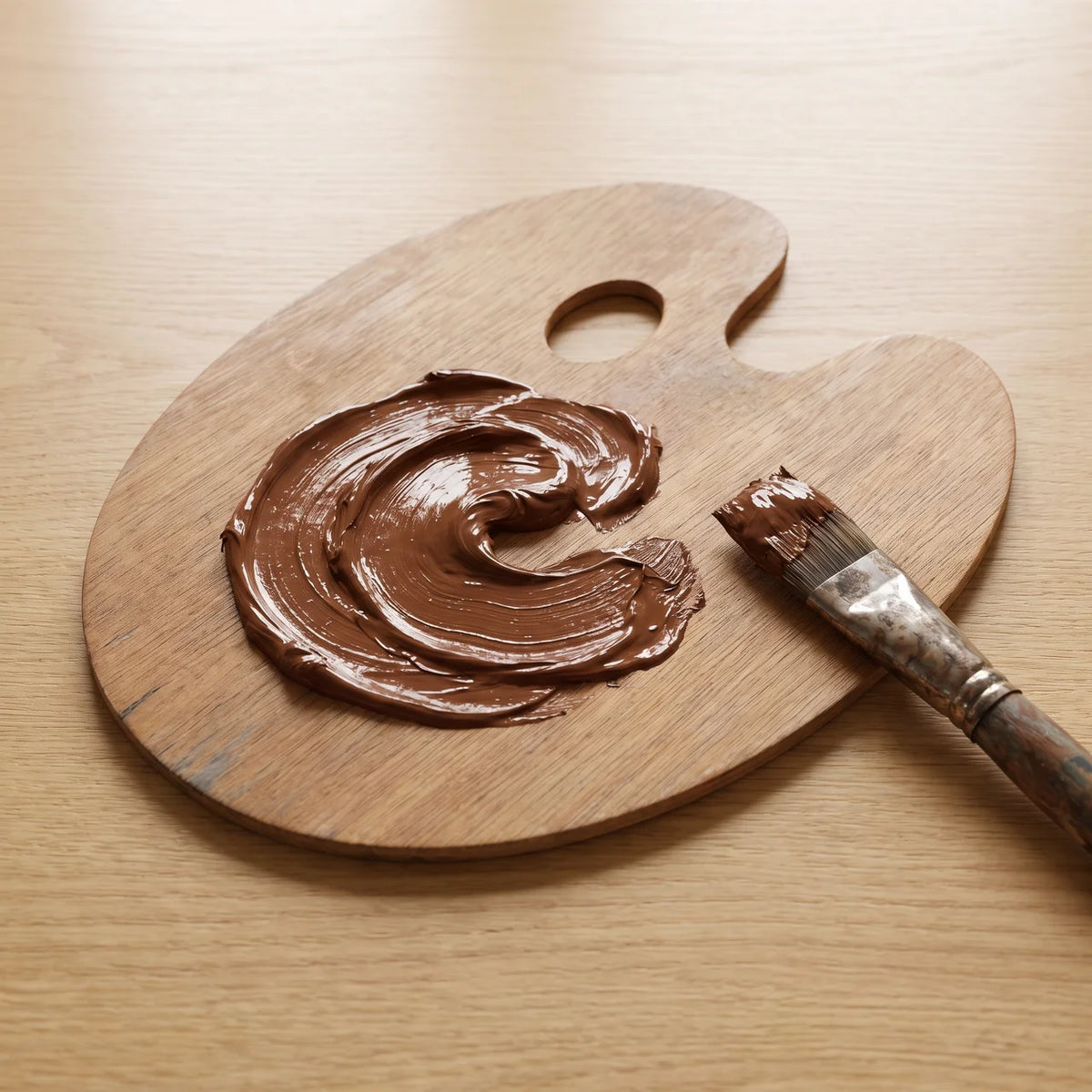 Palette de peintre — Marron