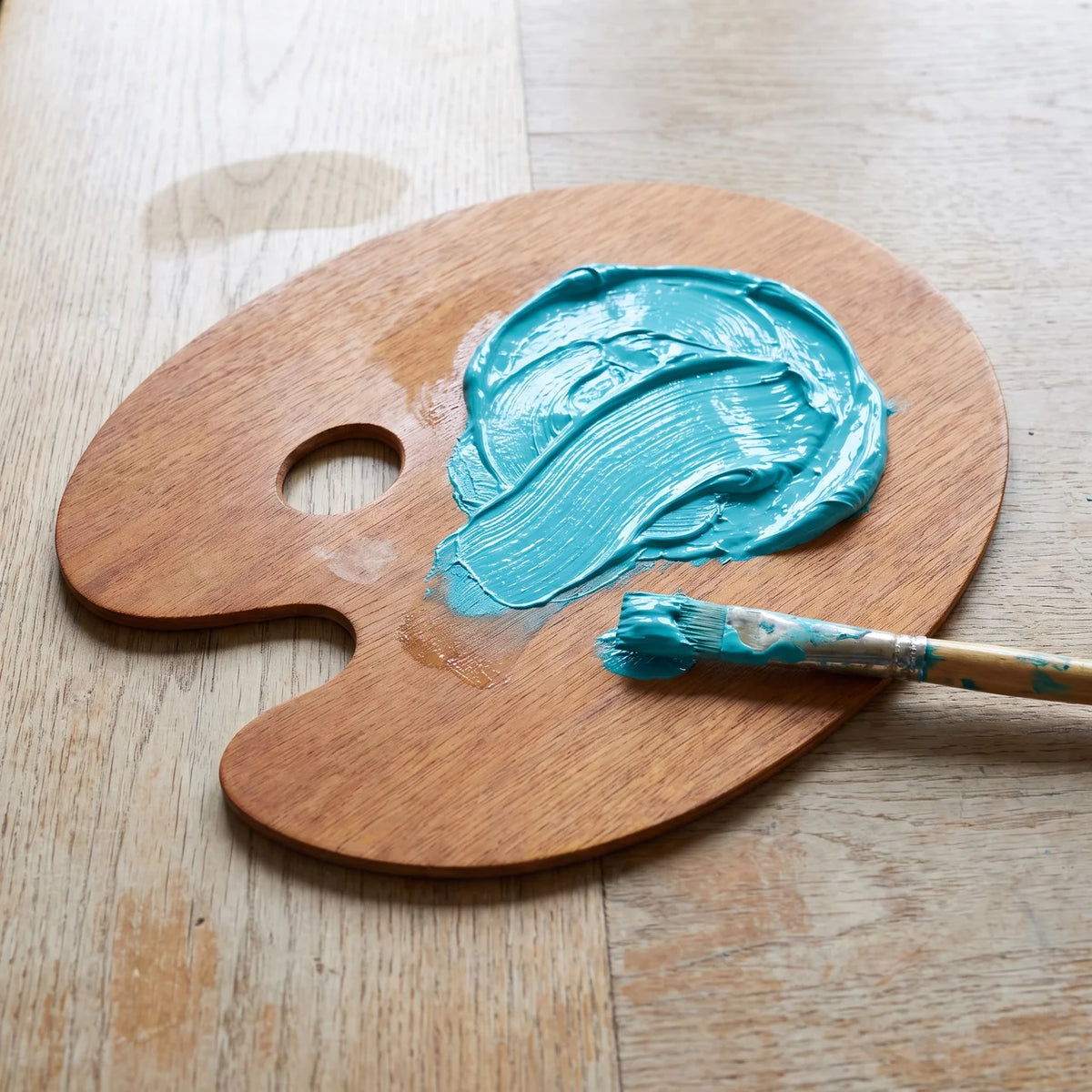 Palette de peintre — Turquoise