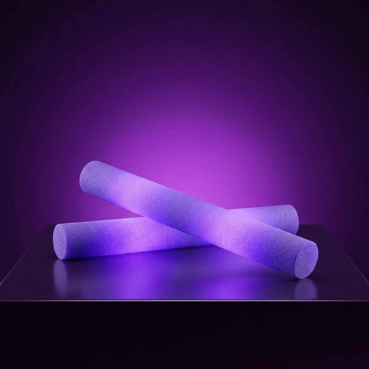theme batons mousse lumineux led