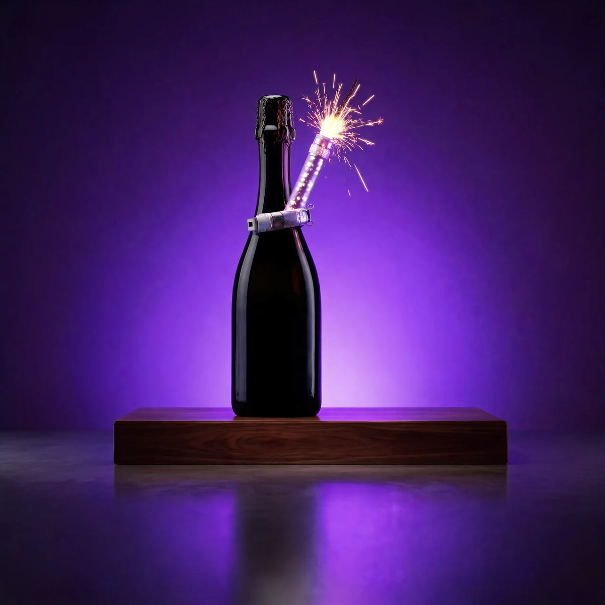 theme baton lumineux pour bouteille