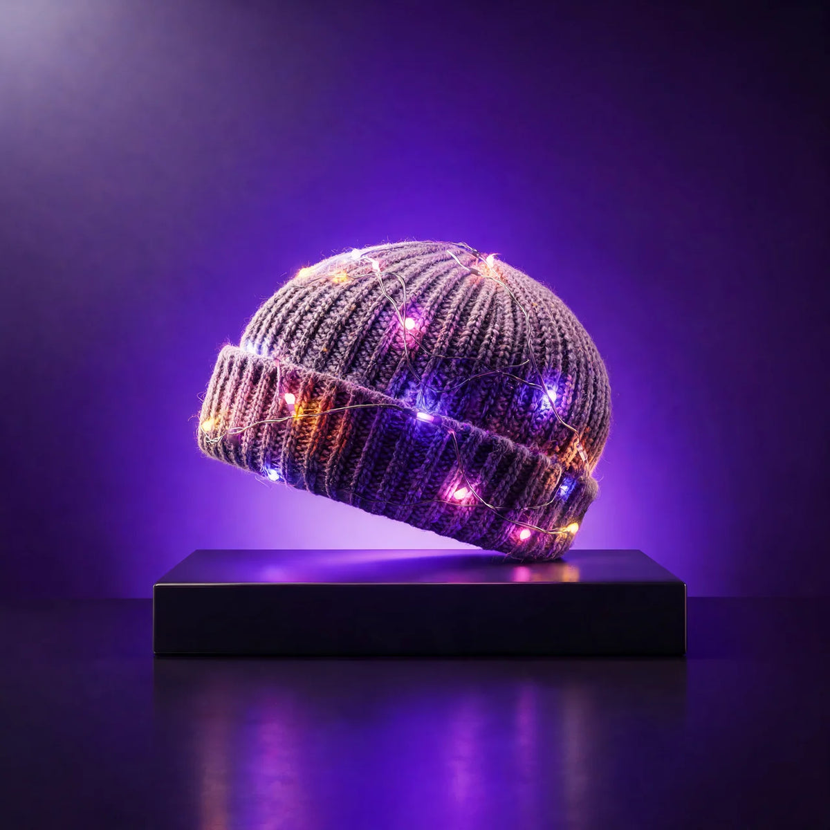 theme chapeaux bonnets lumineux
