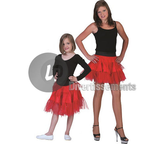 Jupe/tutu volante rouge fille Taille unique
